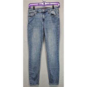Guess Light Wash Skinny Jeans Women's Size 28 Stretch Denim Mid Rise